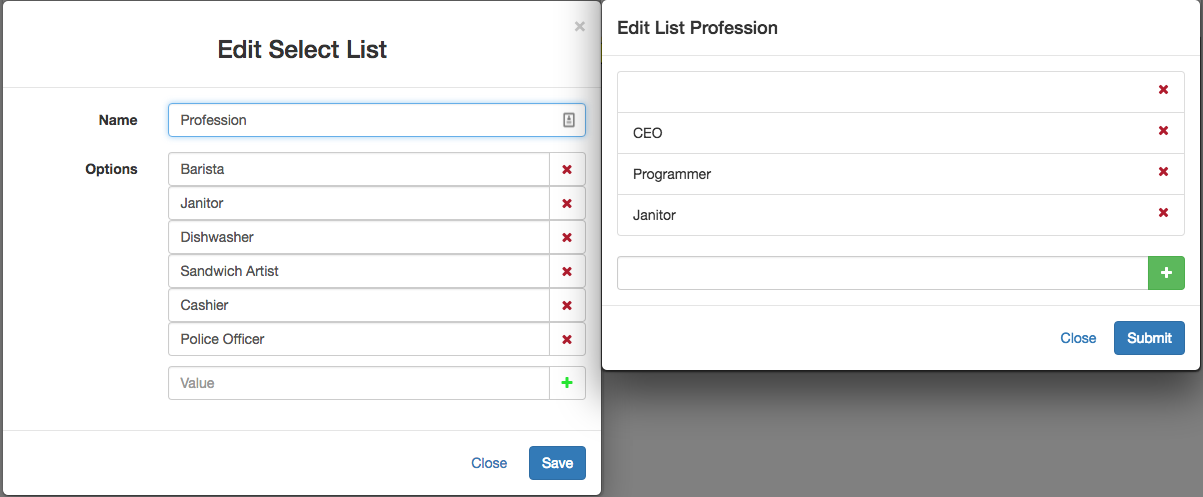 List Difference